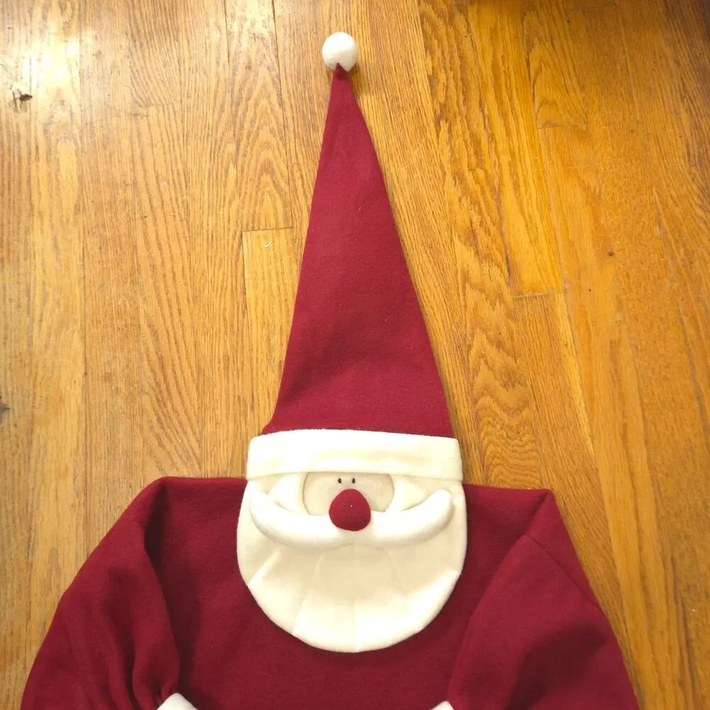 Set of 4 Santa Claus Chair Back Covers Christmas Dining Holiday Decor 22x21